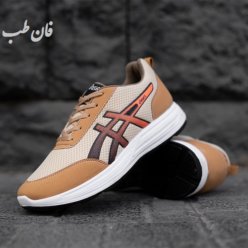 کفش ورزشی Asics خردلی نارنجی مردانه مدل BARZIN