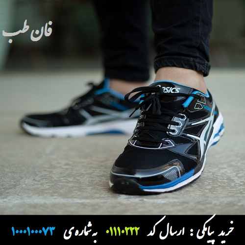 کفش مردانه Asics مدل Gel (مشکی آبی)