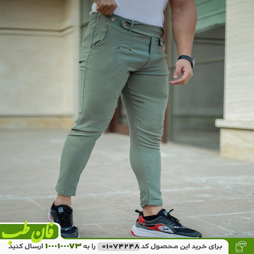 شلوار مردانه مدل Mehrad (سبز کدر)