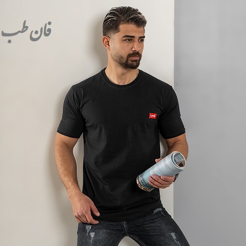 تیشرت مردانه مشکی مدل Levis