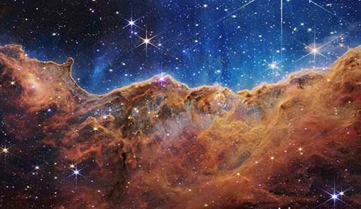 عکس جیمز وب از سحابی شاه تخته یا کارینا NGC 3324